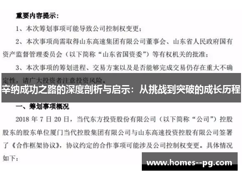 辛纳成功之路的深度剖析与启示:从挑战到突破的成长历程 辛纳成功之路的深度剖析与启示:从挑战到突破的成长历程